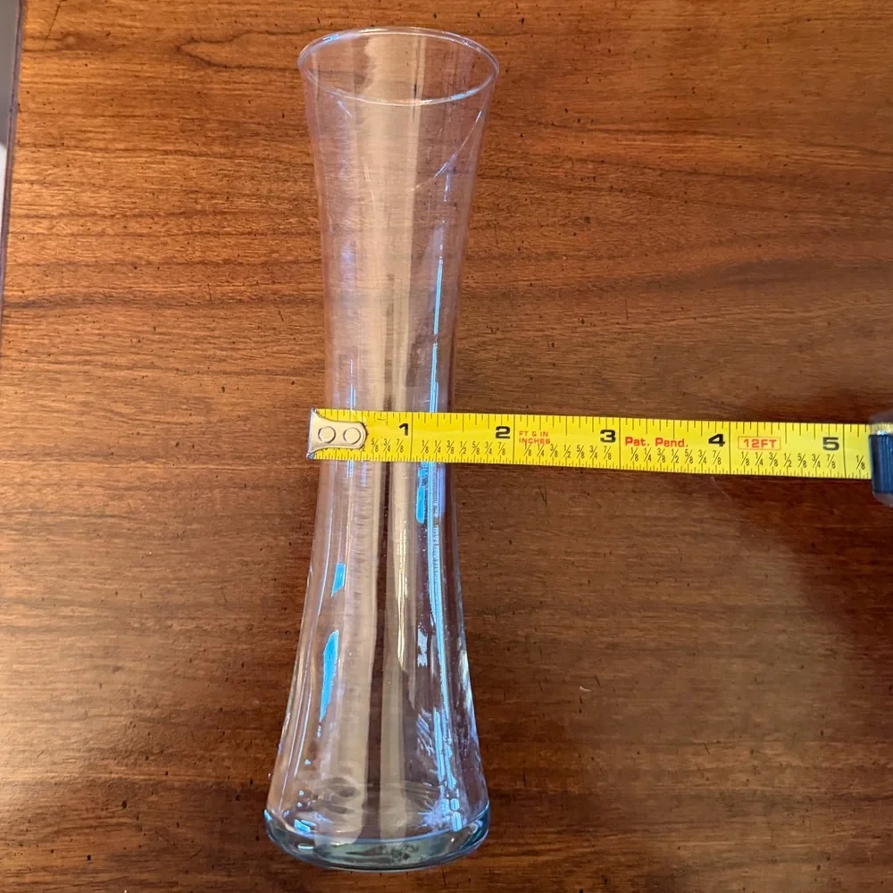Clear Glass Bud Vase - 8 inches - Like New